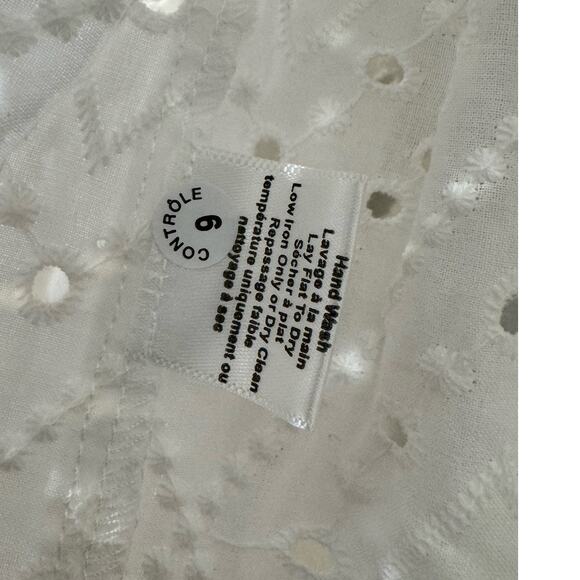 MISA Los Angeles NWT $285 Sera Top White Eyelet Size XS - Picture 9 of 10